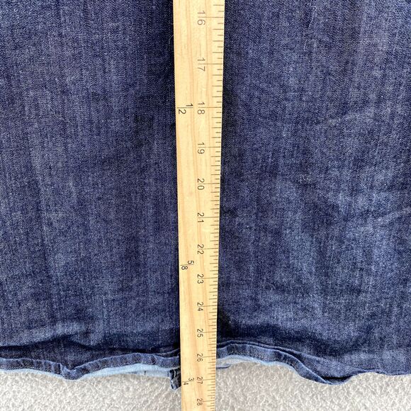 Carhartt Denim Railroad Shirt Men's XL Dark Workwear Streetwear Western Y2k 90's - Picture 7 of 10